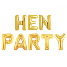 Foil Balloon Gold - HEN PARTY